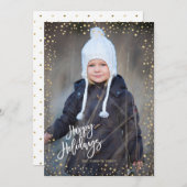 金ゴールドモダンドット(白い文字) シーズンカード (正面/裏面)