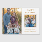 金ゴールドモダンハッピーホリデーズツーフォト (正面)