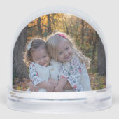 金ゴールドモダンハッピーホリデーズフォトスノーグローブ (裏面)