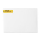 金ゴールドモダンハニカムおよびリボン ラップアラウンドラベル (正面)