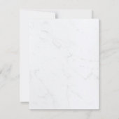 金ゴールドモダンハンドスクリプトモノグラム大理石エレガント版 ノートカード (裏面)