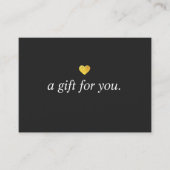 金ゴールドモダンハート商品券 割引カード (正面)