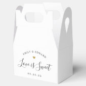 金ゴールドモダンハート愛は甘結婚い フェイバーボックス (オープン)