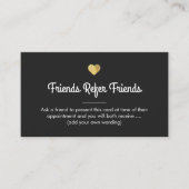 金ゴールドモダンハート顧客紹介カード 紹介カード (正面)