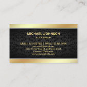 金ゴールドモダンパドロックスミス 名刺 (裏面)