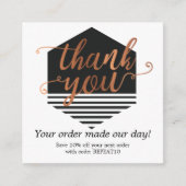 金ゴールドモダンパーソナライズされたオーダーサークル スクエア名刺 (正面)