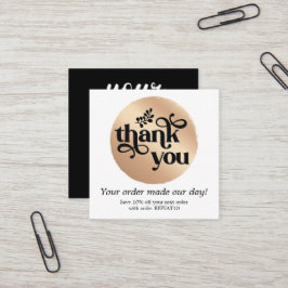 金ゴールドモダンパーソナライズされたオーダーサークル スクエア名刺