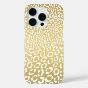 金ゴールドモダンヒョウのチータスポットアニマルプリント iPhone 16 PROケース