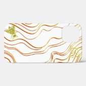 金ゴールドモダンビーモノグラムケースメイトiPhoneケース Case-Mate iPhoneケース (裏面 (横))