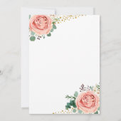 金ゴールドモダンピンクジオメトリックリハーサルディナー招待状 招待状 (裏面)