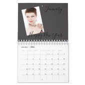 金ゴールドモダンファミリー写真コラージュ2023 カレンダー (1月 2026)