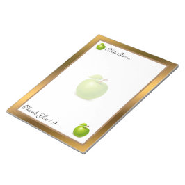 金ゴールドモダンフルーツテキストの追加 ノートパッド