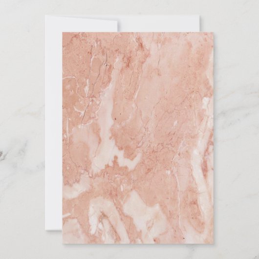 金ゴールドモダンフレームアイボリーが私の花嫁になる 招待状 (裏面)