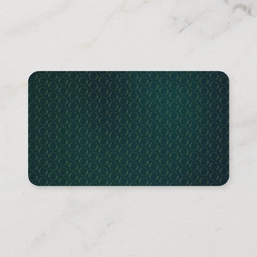 金ゴールドモダンフローラグリーンウェディングRSVPカード エンクロージャーカード (裏面)