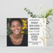 金ゴールドモダンフローラ女子写真高校 招待状 (スタンド正面)