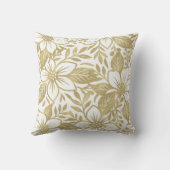 金ゴールドモダンフローラ開花 クッション (裏面)