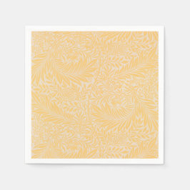 金ゴールドモダンフローラ スタンダードカクテルナプキン