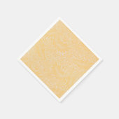 金ゴールドモダンフローラ スタンダードカクテルナプキン (角)