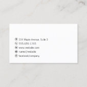 金ゴールドモダンブラシ 名刺 (裏面)