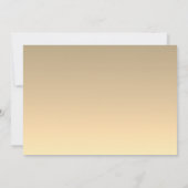 金ゴールドモダンブラックウェディング日付を保存 セーブザデート (裏面)