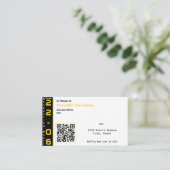 金ゴールドモダンブラック卒業パーティー エンクロージャーカード (スタンド正面)