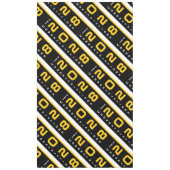 金ゴールドモダンブラック卒業パーティー テーブルクロス (正面)