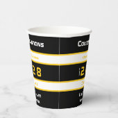 金ゴールドモダンブラック卒業パーティー 紙コップ (右)