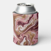 金ゴールドモダンブルゴーニュピンク大理石流体 缶クーラー (缶裏面)