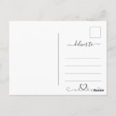 金ゴールドモダンブルゴーニュ瑪瑙の結婚式の日付を保存 ポストカード (裏面)