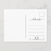 金ゴールドモダンブルゴーニュAgate大理石日付を保存 案内ポストカード (裏面)