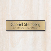 金ゴールドモダンプロフェッショナル サインプレート (正面)