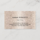 金ゴールドモダンベーカリーカップケーキペストリーケーキ 名刺 (裏面)