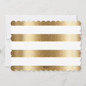 金ゴールドモダンホワイトフォトメリークリスマスカード シーズンカード (裏面)