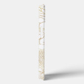 金ゴールドモダンホワイトフローラドールラインアート Case-Mate iPhoneケース (裏面 / 右)