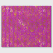 金ゴールドモダンボー ラッピングペーパー (フラット)