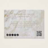 金ゴールドモダンマーブルエレガントビジネスサンキュー (裏面)