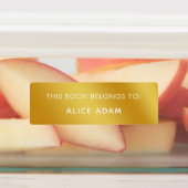 金ゴールドモダンミニマリスト ラベル (貼付)