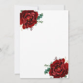 金ゴールドモダンメルロットジオメトリカップルシャワー招待状 招待状 (裏面)