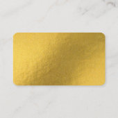 金ゴールドモダンモンステラ熱帯葉ソーシャルメディア 名刺 (裏面)