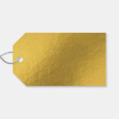 金ゴールドモダンモンステラ熱帯離れプロフェッショナル ギフトタグ (裏面横)