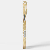 金ゴールドモダンヤシの葉の熱帯パターン Case-Mate iPhoneケース (裏面 / 右)