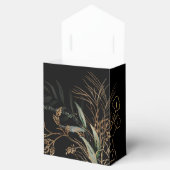 金ゴールドモダンユーカリエレガントオニックスブラックプレミアム フェイバーボックス (オープン)