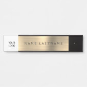 金ゴールドモダンロカスタムゴのエグゼクティブプロフェッショナル サインプレート (正面)