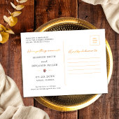 金ゴールドモダンワイルドフラワー春ガーデンザデイト ポストカード