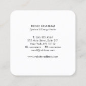 金ゴールドモダン円曼荼羅モチーフ スクエア名刺 (裏面)