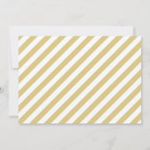 金ゴールドモダン写真の結婚式の日付の保存 セーブザデート (裏面)