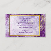 金ゴールドモダン大理石名刺 名刺 (裏面)