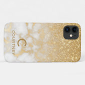 金ゴールドモダン大理石 Case-Mate iPhoneケース (裏面(横))