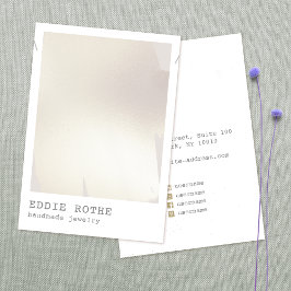 金ゴールドモダン抽象芸術水彩ネックレスディスプレイ 名刺