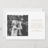 金ゴールドモダン文字2枚 |結婚したとメリー シーズンカード (裏面)